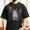 Custom Photo Funny Smoking Cat Comfort Shirt, Vintage 4th of July Gift CH07 911906