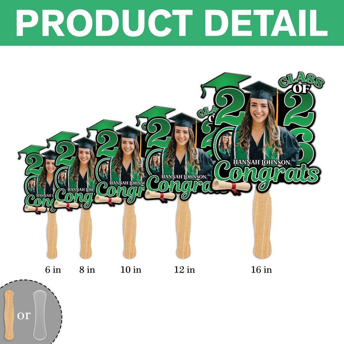 Custom Photo Congrats Class Of 2026 Face Fan HA75 920836