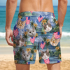 Custom Photo My American Spirit Beach Short - Gift For Family Members, Pet Owners, Pet Lovers LM32 893647