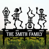 Custom Family Member Skeleton Garden Stake - Personalized Gifts for Halloween CH07 180210