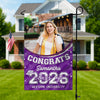 Custom Photo Class of 2026 Congrats Graduation Garden Flag HO82 901710
