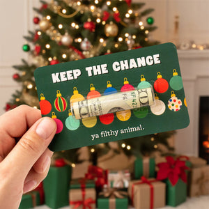 Personalized Funny Gift Merry Christmas Money Holder Card HO82 900542