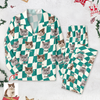 Custom Cat Photo Checker Design For Cat Lover Pajamas TH10 894981