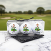 Personalised Colourful Male Female Cartoon Characters Quick Dry Golf Ball with Name Golf Course Sports Accessories Gift for Golf Lovers HO82 900914