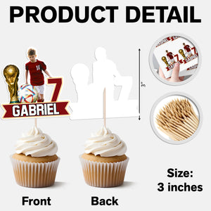 Custom Photo Sport King Decoration Cupcake Toppers LM32 893343