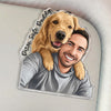 Personalized Portrait From Photo Dad And Kids Acrylic Car Visor Clip Fathers Day Gift CH07 911498