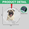 Custom Pet Photo Christmas Glass Ornament Gift For Pet Lovers TH10 894775