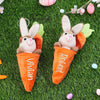 Personalized Bunny Rabbit Plush Reversible Carrot Keychain - Easter Gift for Kids LM32 897769