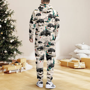 Custom Car Photo With Accessories Pattern Onesie Pajamas HO82 894964