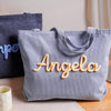 Personalized Mrs. Corduroy Yarn Tote Bag, Teacher Appreciation Gift LM32 669275