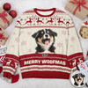 Custom Photo Dog Pawlidays - Personalized Christmas Ugly Sweatshirt CH07 896616