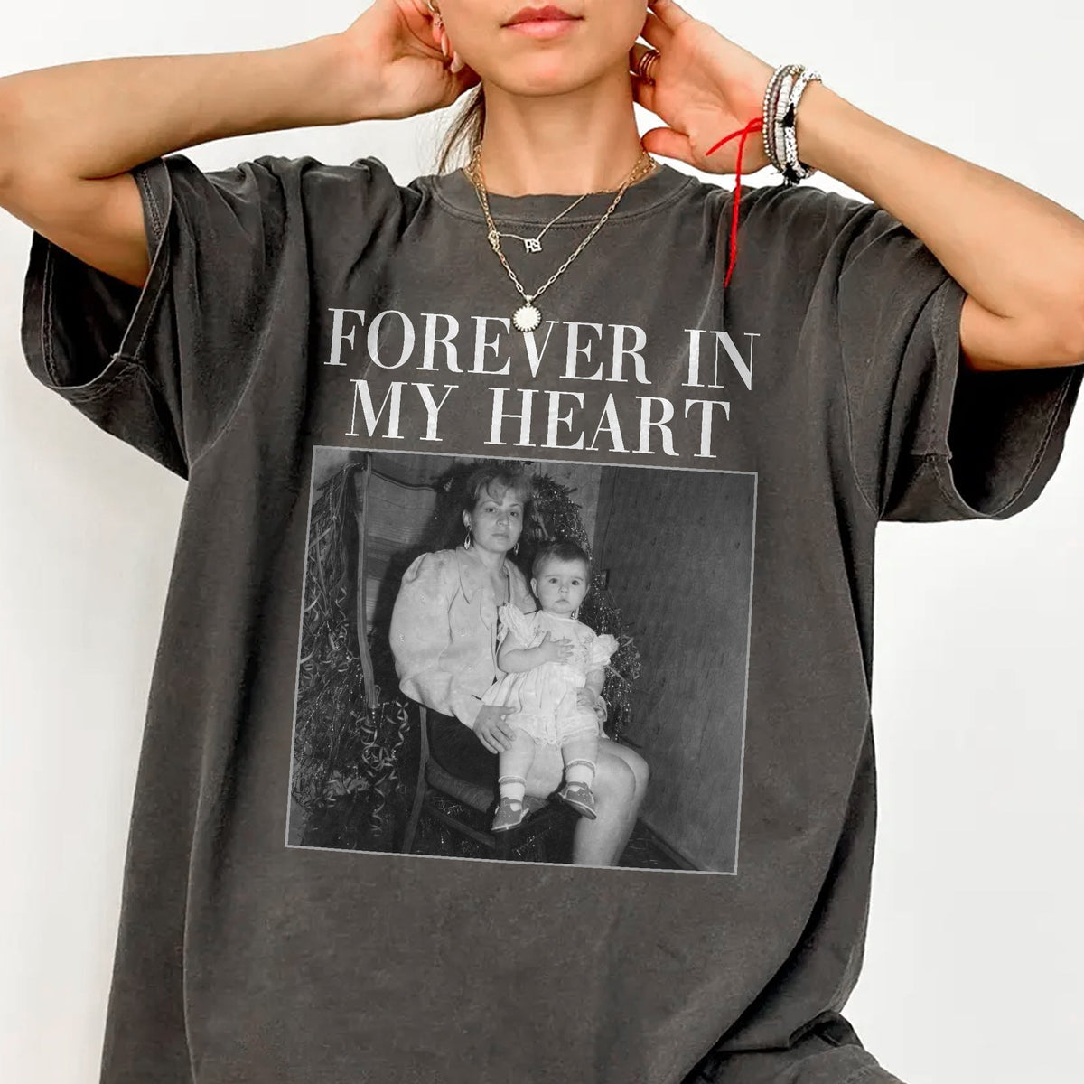 Custom Photo Forever In My Heart Comfort Shirt - Personalized Memorial Gift HA75 921694