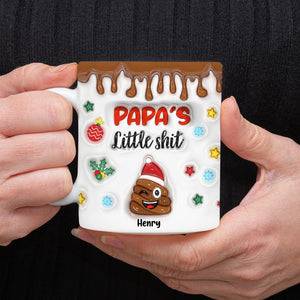 Grandma's Little Shit Personalized 3D Inflated Effect Mug Funny Christmas Gift CH07 896334