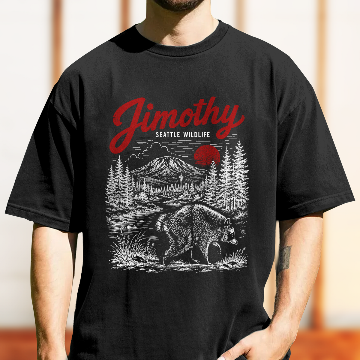 Jimothy Raccoon Comfort Shirt, Viral Seattle Raccoon Shirt CH07 180234