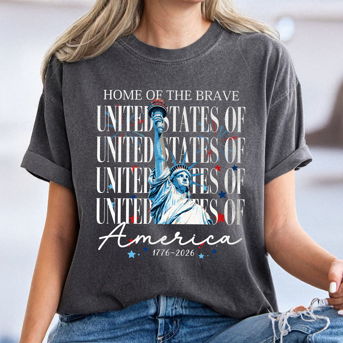 Home Of The Brave United States Of America 1776 - 2026 Comfort Shirt TH10 170147