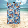 Custom Hawaii In The Air Face Human Photo Beach Towel HO82 894006