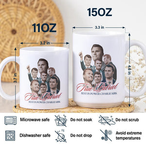 True Patriot Rest In Power Charlie Kirk White Mug HO82 65812