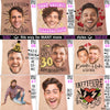 Custom Funny Photo Bachelorette, Birthday Party Tattoos Favors LM32 897663