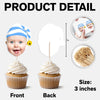 Custom Photo Cute Cupcake Topper Christmas Gift For Family TH10 894749