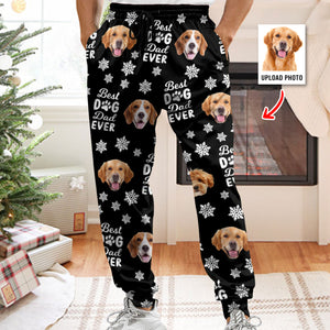 Custom Photo Best Dog Dad Dog Mom Paw Paw - Personalized Sweatpants Gift For Pet Lovers HO82 894380