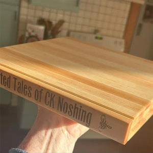Personalized Name & Funny Book Title Gift Wooden Book-Shaped Cutting Board LM32 897753