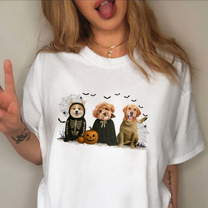 Custom Photo Gothic Halloween Shirt For Dog Lover TH10 896135