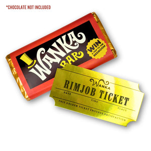 Funny Golden Ticker with Chocolate Wrapper Gift, Valentines Gift For Him, Husband, Boyfriend LM32 899001