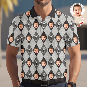 Custom Photo Golf Dad Polo Gift For Golfer HO82 901100
