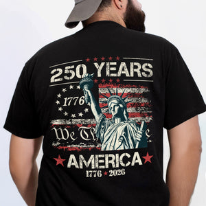 Celebrate Our America 250th Anniversary We The People Back Side Dark Shirt CH07 896712