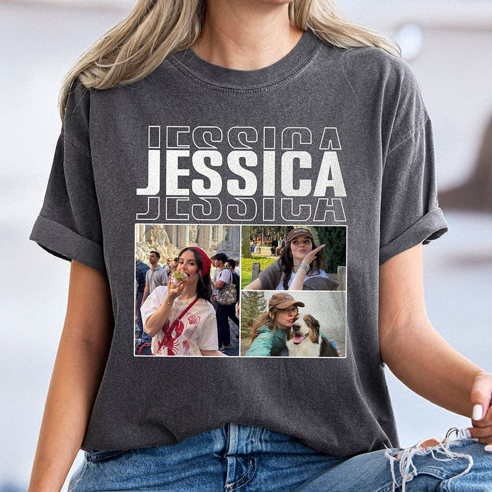 Custom Photo & Name Comfort Shirt - Personalized Gift for Family, Friends & Birthdays TH10 170449
