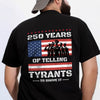 250 Years USA 250th Anniversary America Celebration Back Side Dark Shirt CH07 896740