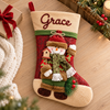Personalized 3D Christmas Stockings, Santa, Snowman or Reindeer Design LM32 670277