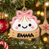 Personalised Name Christmas Squishy Dumpling Acrylic Ornament LM32 670319