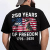 Custom Dog America 250 of Freedom Back Side Dark Shirt LM32 895315