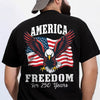 America 250 Years of Freedom Patriotic Eagle Flag Back Side Dark Shirt HA75 897334