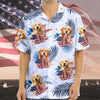 Custom Photo Dog Cat America Flag Hawaiian Shirt HA75 892540