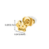 Personalized Paw Print Engraved Stud Earrings - Birthday Gift, Memorial Gift For Pet Lovers LM32 897473
