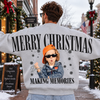 Custom Photo Merry Christmas Making Memories Shoulder to Shoulder Hoodie, Sweatshirt LM32 670477