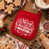 Personalized Family Name Merry Christmas Family Potholder LM32 670581