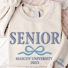 Custom Senior With Coquette Bow Sleeve Embroidered Sweatshirt LM32 893099