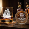 Custom Photo Daddy Having Us Is The Only Gift You Need Whiskey Glass LM32 893549