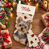 Personalized Dog Photo And Name Christmas Stocking, Holiday Decoration Gift LM32 670479
