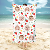 Custom Photo Fruits Beach Towel With Name, Vacation Gift CH07 895820