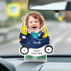 Custom Photo Father's Day Gift, Kids Face Bobblehead Gift for Dad, Drive Safe Daddy, Gift for New Dad Shaking Head Standee HO82 893830