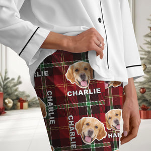 Custom Pet Photo Flannel Style Personalized Pajamas For Dog Lovers Cat Lovers CH07 896136