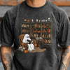 Retro Ghost Reading Book Comfort Shirt, Halloween Librarian Teacher Gift LM32 669569