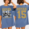 Custom Senior Dad Mom Football Comfort Shirt, Personalized Photo Tee with Name & Number Back, The Final Quarter, Class of 2027 Gift HO82 903214