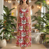 Custom Cute Cat Photo Coquette Pink Bows Hawaii Maxi Dress LM32 893401