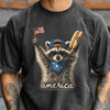 Feral & Free Racoon , 4th of July , USA Independence Day Comfort Shirt TH10 170095