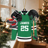 Personalized Hockey Skates Helmet And Stick Acrylic Ornament Gift For Hockey Lovers HO82 900034